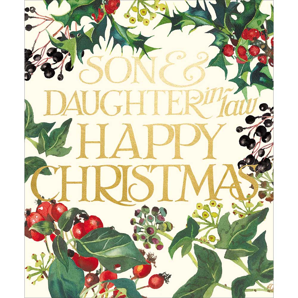 The Best Son and Daughter-in-law Christmas card - Daisy Park