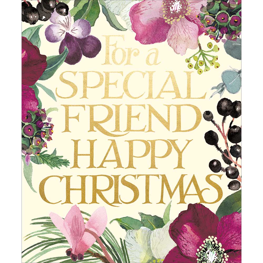 For a Special Friend Christmas card - Daisy Park