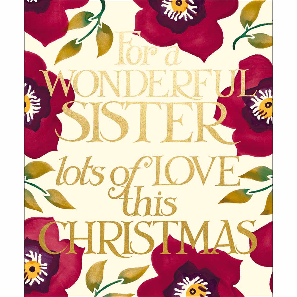 Special Sister Christmas card - Daisy Park