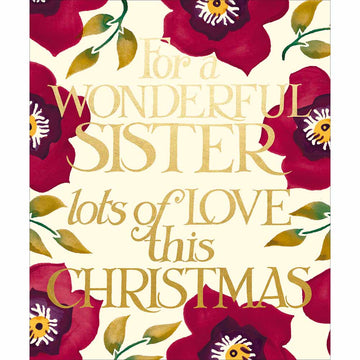 Special Sister Christmas card - Daisy Park
