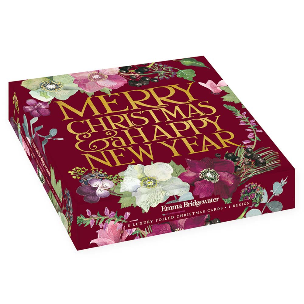 Emma Bridgewater Christmas Hellebore luxury boxed Christmas cards - Daisy Park