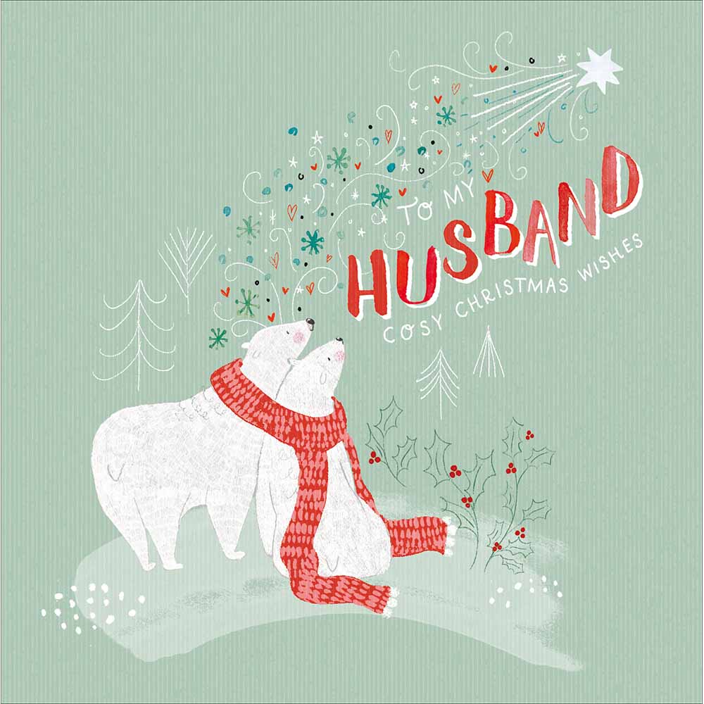 Polar Bear Kisses Christmas card - Daisy Park