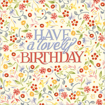 Emma Bridgewater Floral Flurry Birthday card - Daisy Park