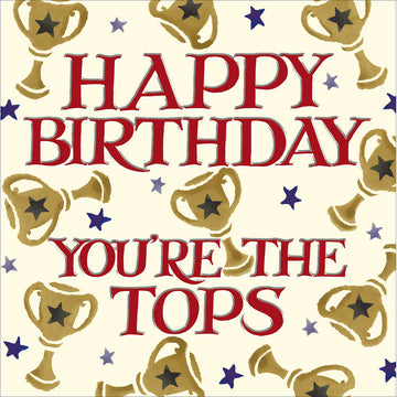 Emma Bridgewater You're the Tops birthday card - Daisy Park