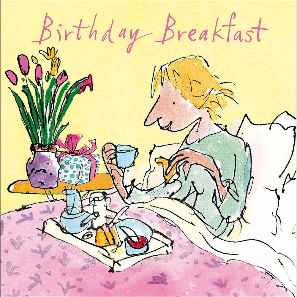 Birthday breakfast birthday card - Daisy Park