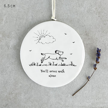 Dog hanger - You'll never walk alone - Daisy Park