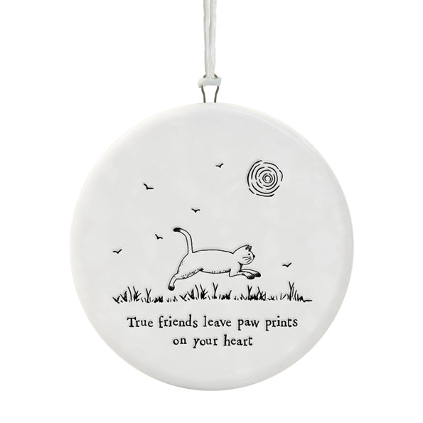 Cat hanger - True friends leave paw prints - Daisy Park