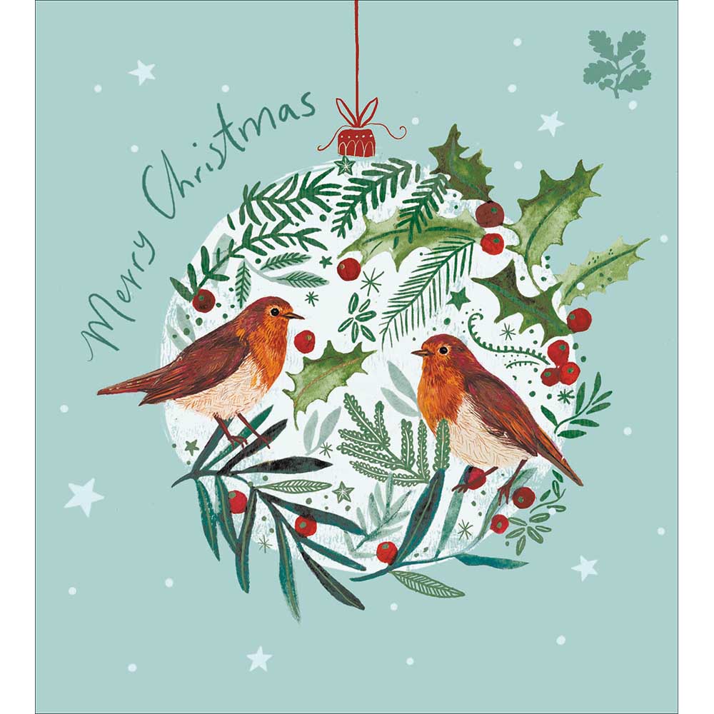Bauble Birds Charity pack of 5 Greeting cards - Daisy Park