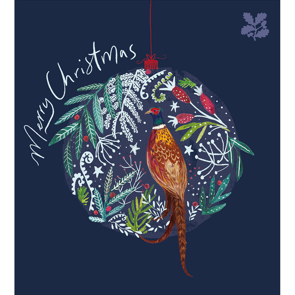 Christmas Pheasant Charity pack of 5 Greeting cards - Daisy Park