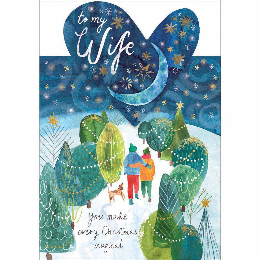 Winter Wonderland Wife Christmas card - Daisy Park