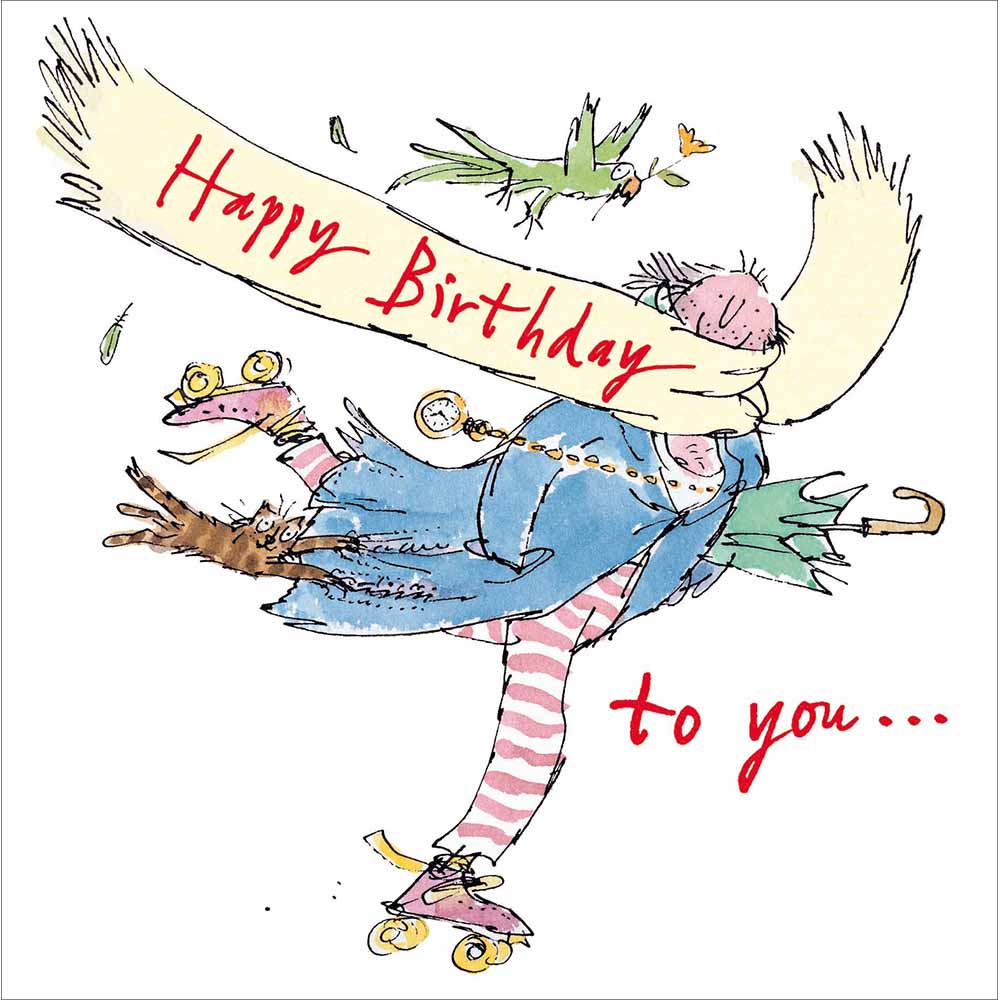 Happy Birthday Skater man card - Daisy Park