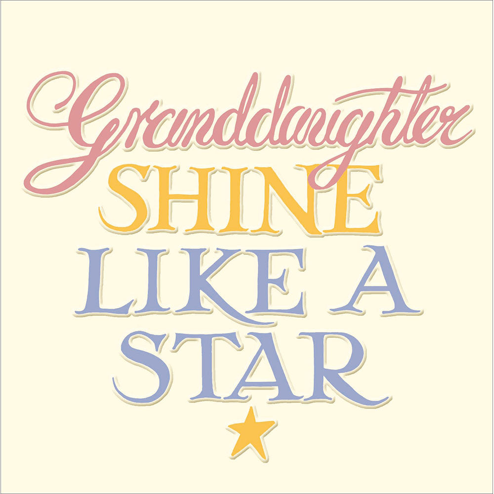 Emma Bridgewater Shine like a Star Granddaughter card - Daisy Park