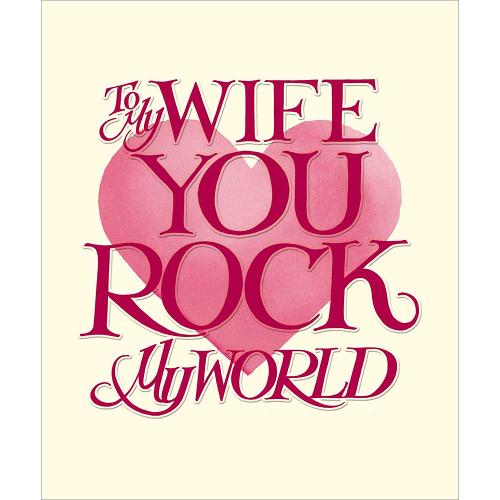Wife My world birthday card - Daisy Park