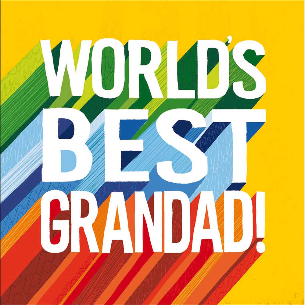 Worlds best Grandad card - Daisy Park