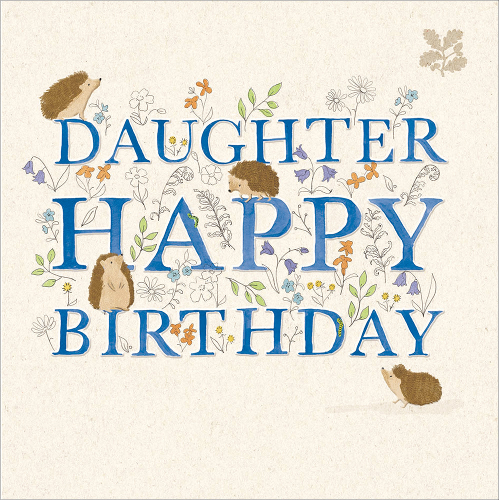Special Daughter Happy Birthday card - Daisy Park