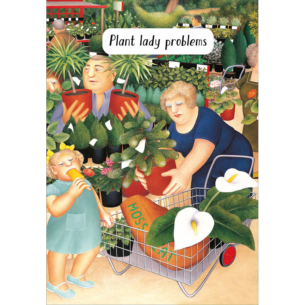 Beryl Cook Glorious garden haul card