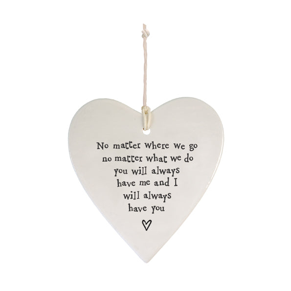 No matter where we go ceramic heart - Daisy Park