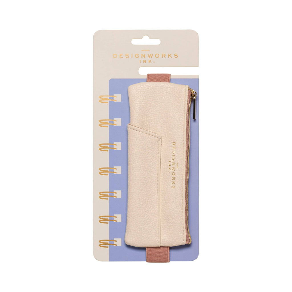 Designworks Ink Pen Pouch - Cream + Taupe - Daisy Park