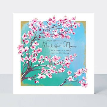 Mum Birthday Cherry Blossom card - Daisy Park