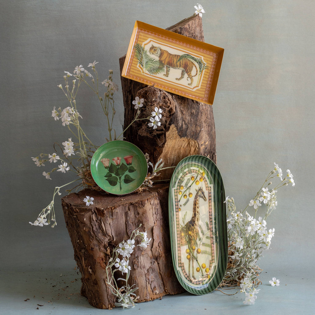 Oval Enamel Tray - Giraffe - Daisy Park