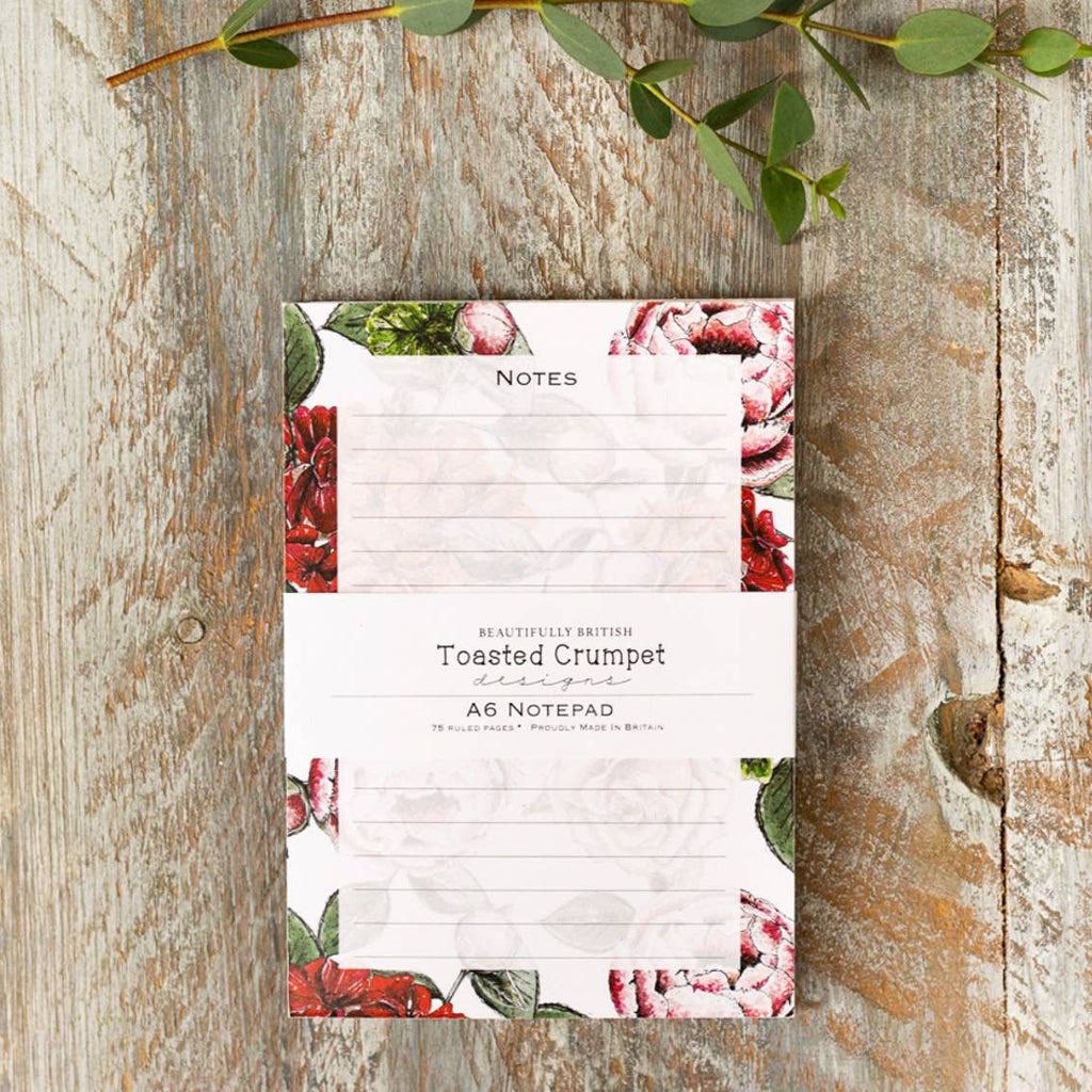 In Full Bloom A6 Jotter Notepad - Daisy Park