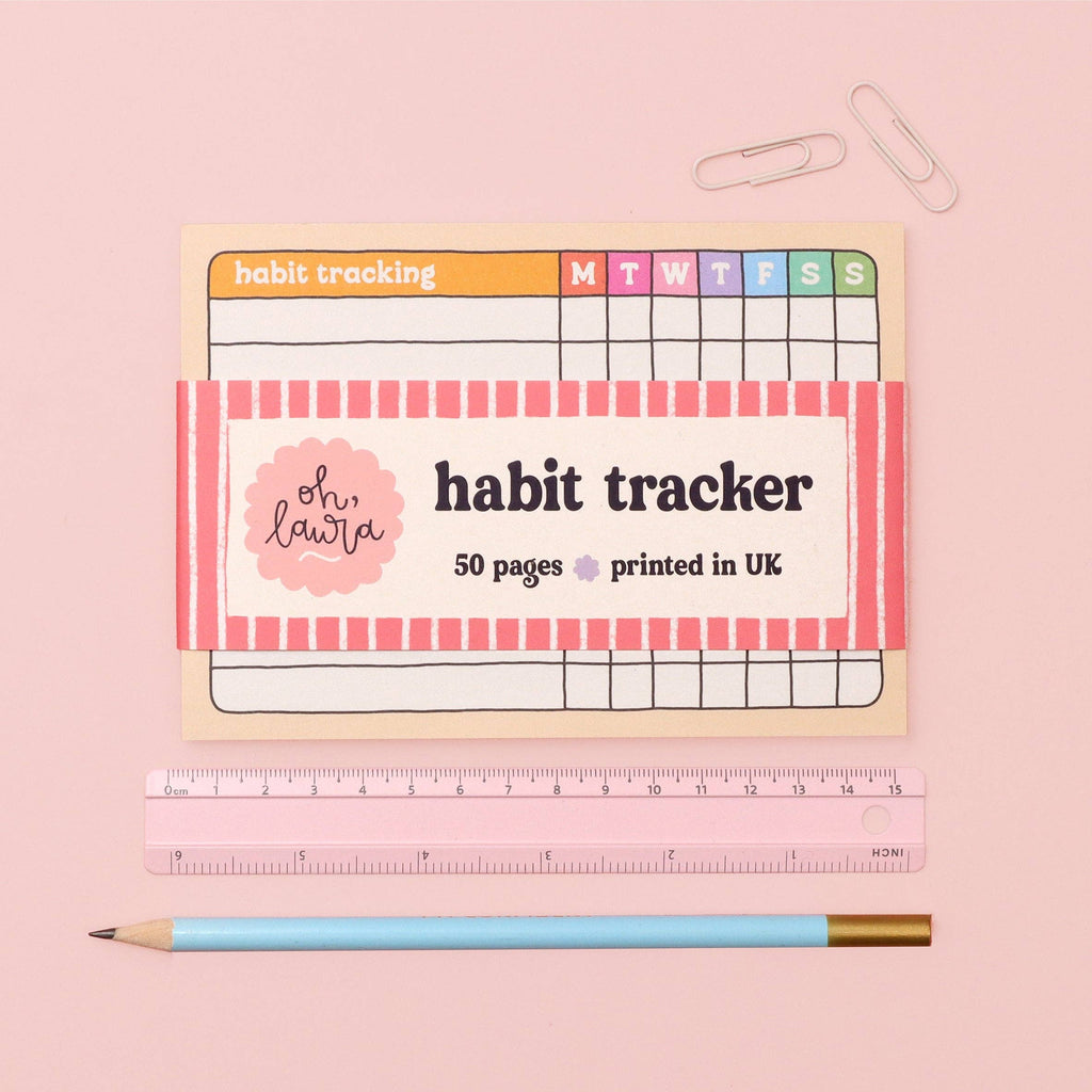 A6 Habit Tracker Notepad - Daisy Park