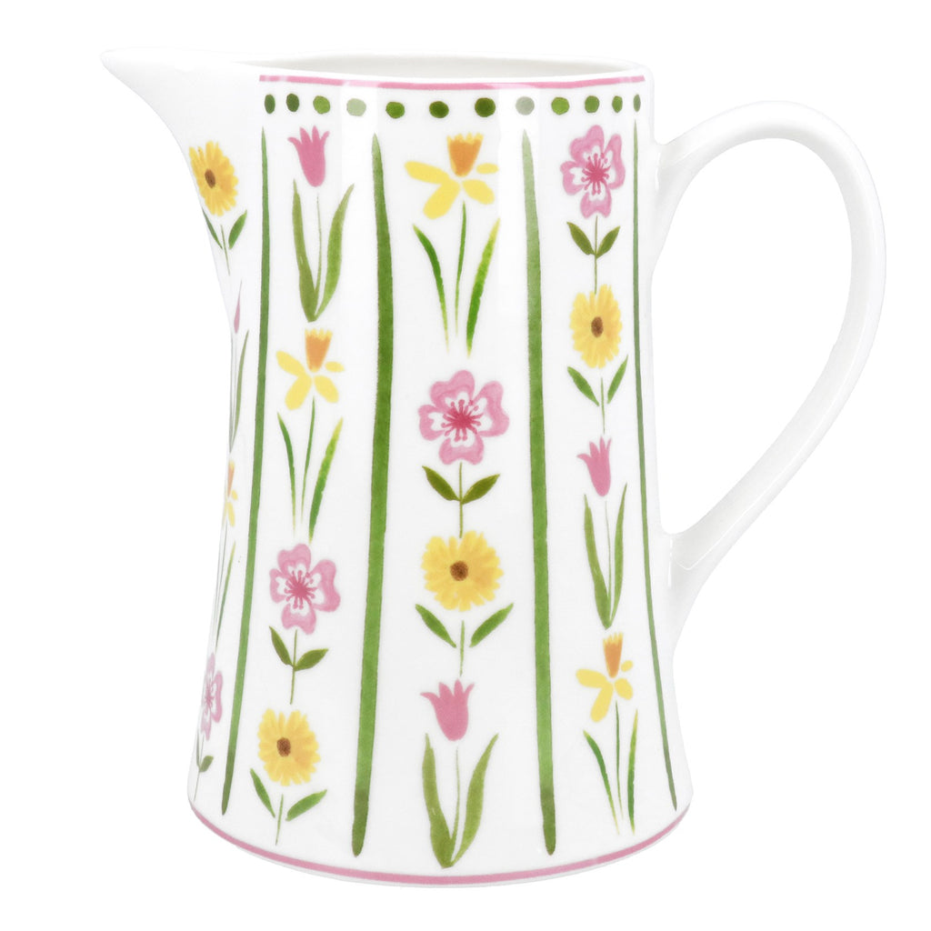 Pastel Meadow New Bone china medium jug - Daisy Park