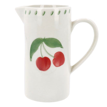 Cherry Hand-painted stoneware small jug - Daisy Park
