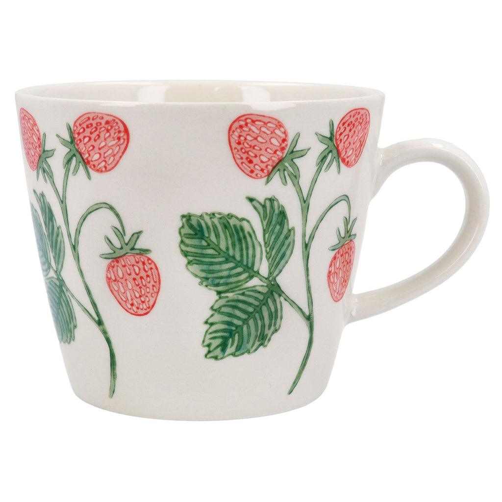 Strawberries Stoneware large mug - Daisy Park