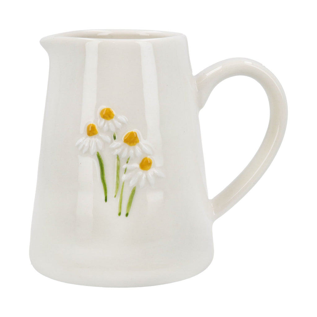 White daisies stoneware Mini jug - Daisy Park