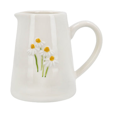 White daisies stoneware Mini jug - Daisy Park