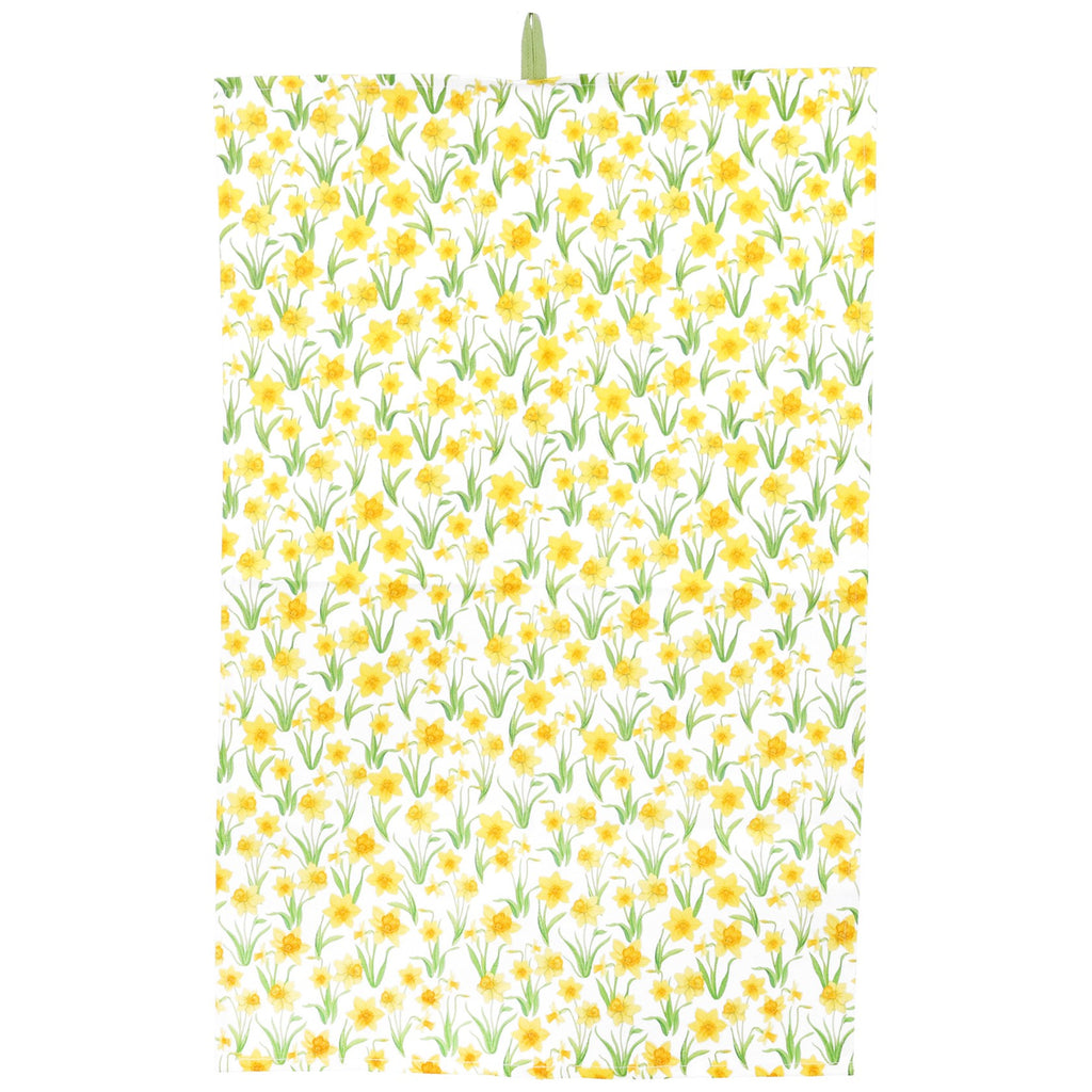 Daffodil cotton tea towel - Daisy Park