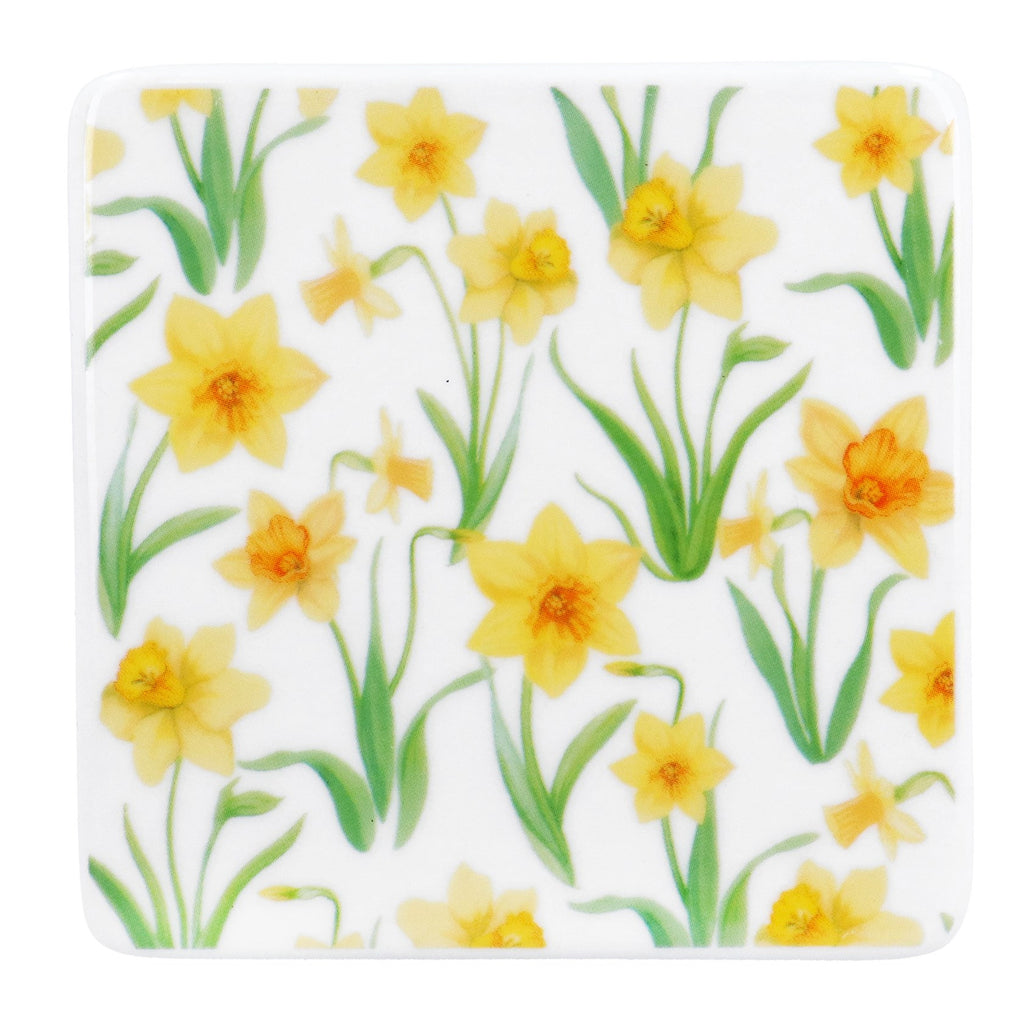 Daffodil porcelain coaster - Daisy Park