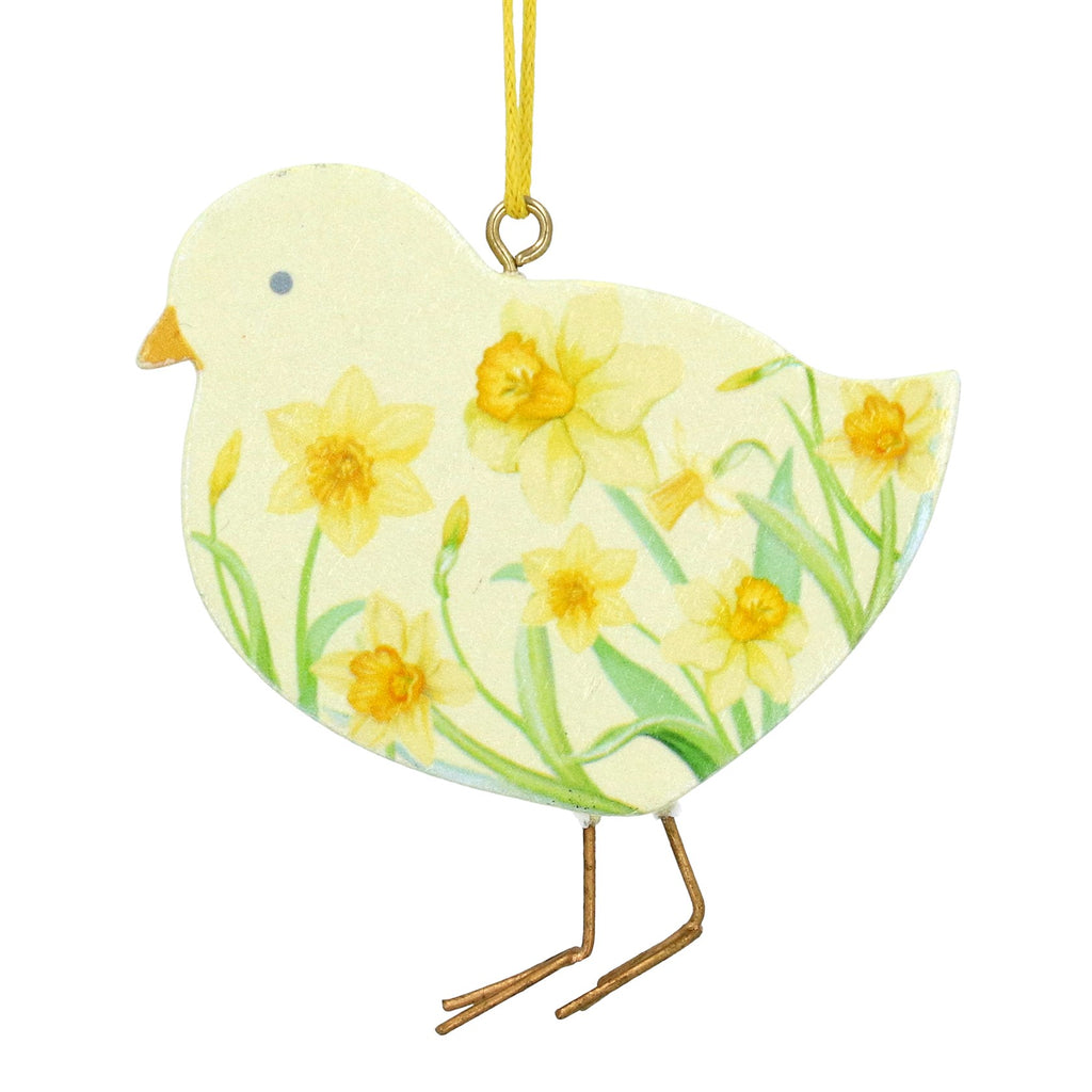 Daffodil wood chick decoration - Daisy Park