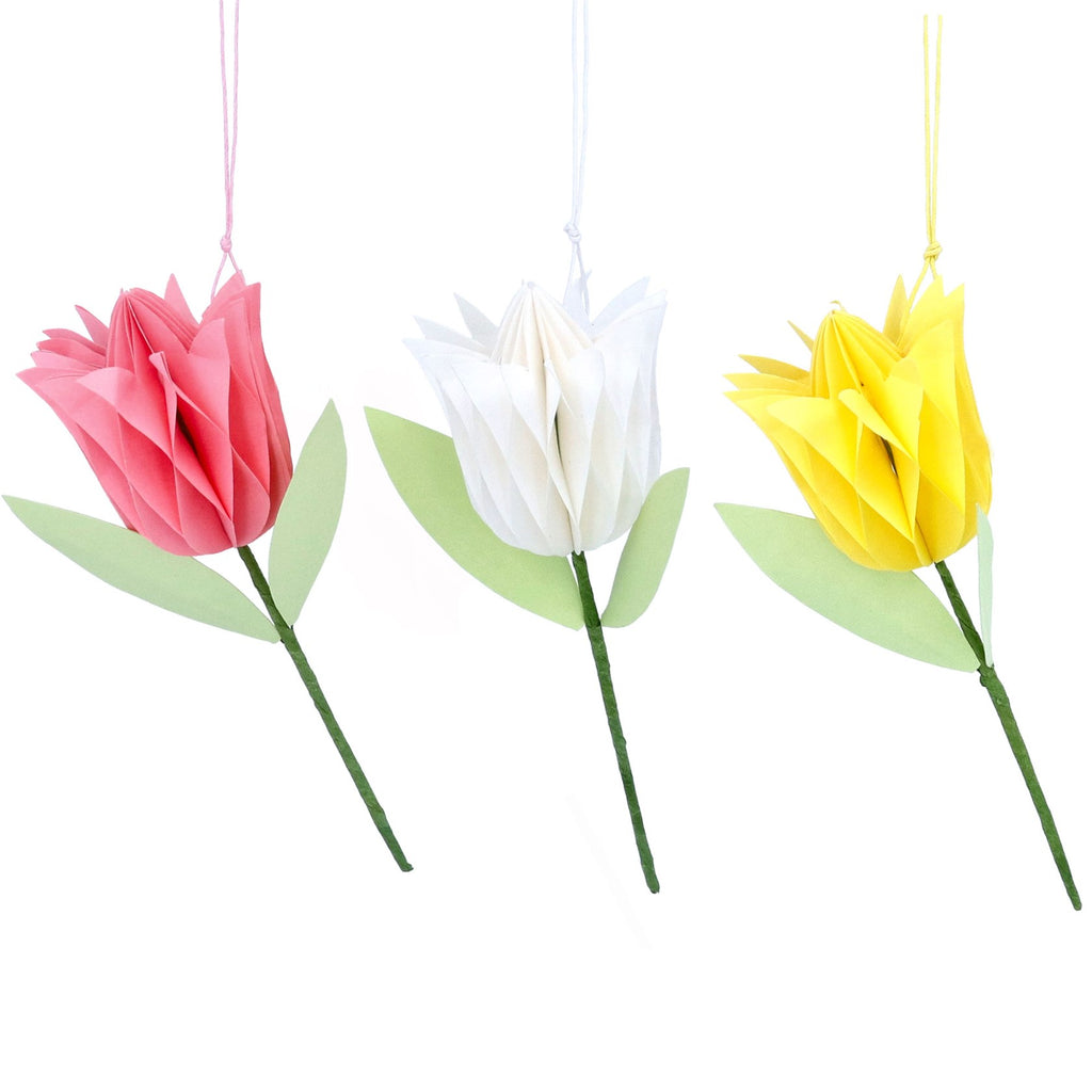 Honeycomb Tulip decoration - Pink, White or Yellow - Daisy Park
