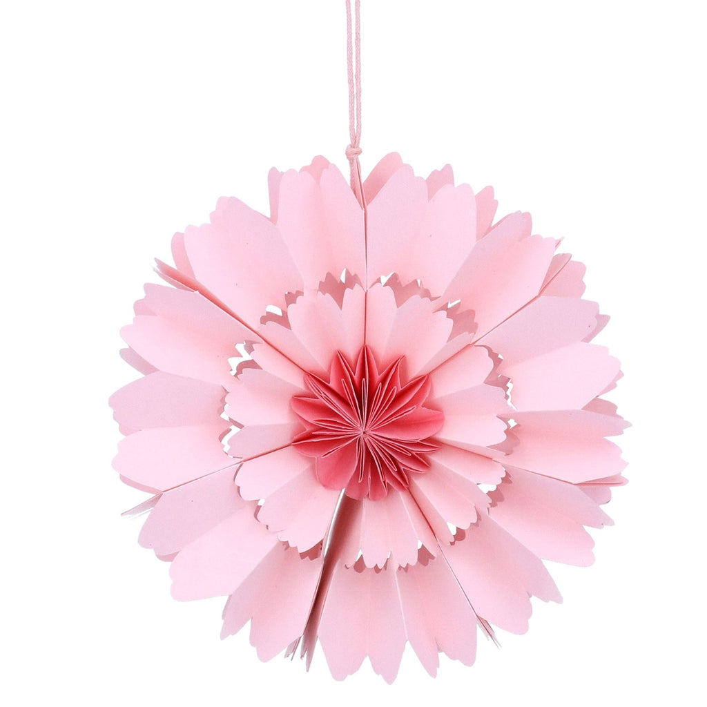 Pale pink multi petal medium paper flower decoration - Daisy Park