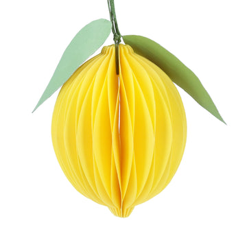 Honeycomb Paper Lemon decoration - Daisy Park