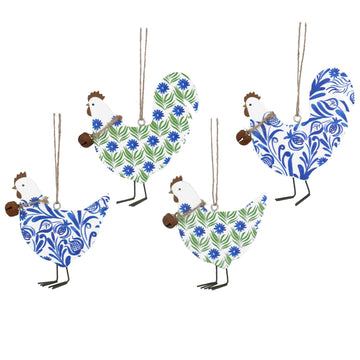Country Flowers wooden hens - Daisy Park