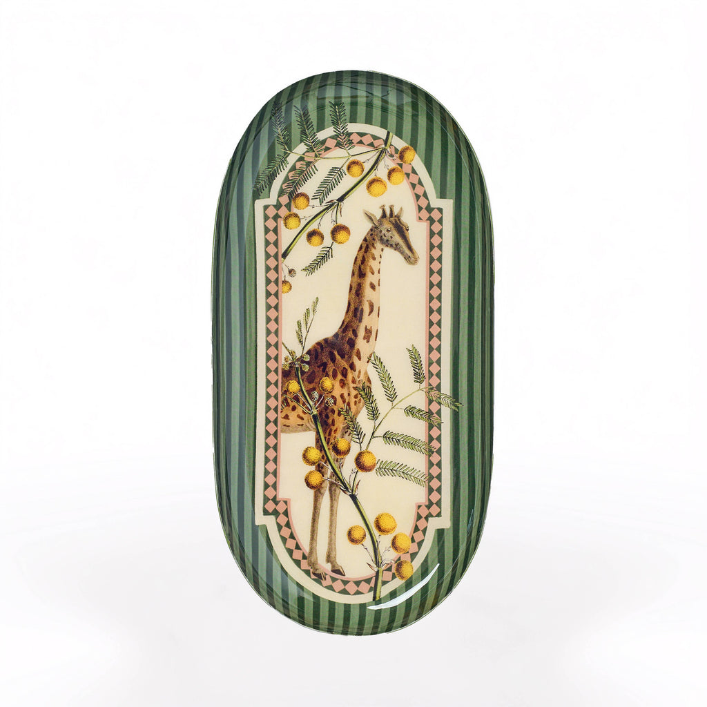 Oval Enamel Tray - Giraffe - Daisy Park