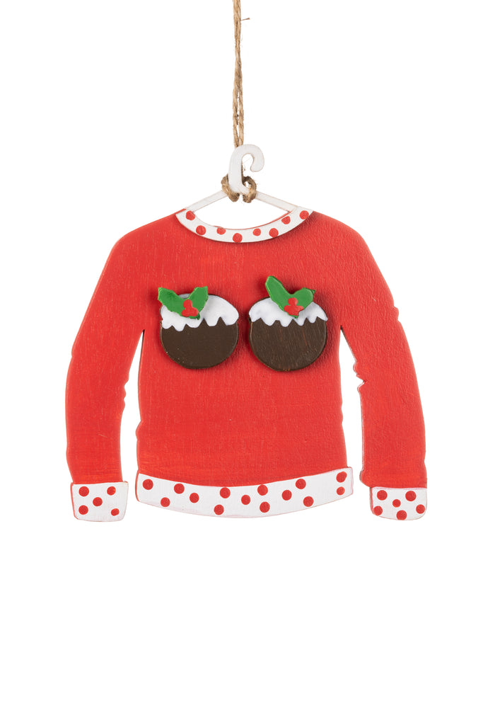 Wooden Puddings jumper decoration - Daisy Park