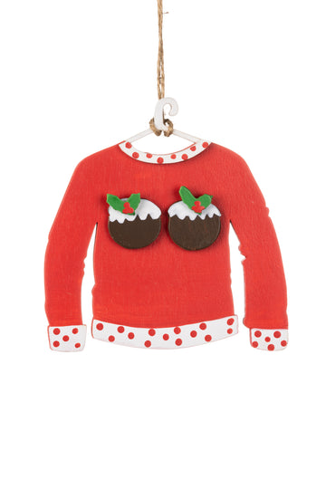 Wooden Puddings jumper decoration - Daisy Park