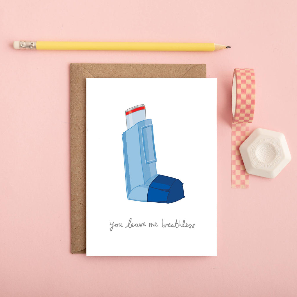 Inhaler Greeting Card | Funny Anniversary Card | Love Card - Daisy Park