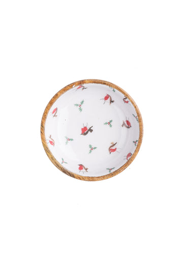 Shoeless Joe Tiny robins nibbles bowl 13cm - Daisy Park