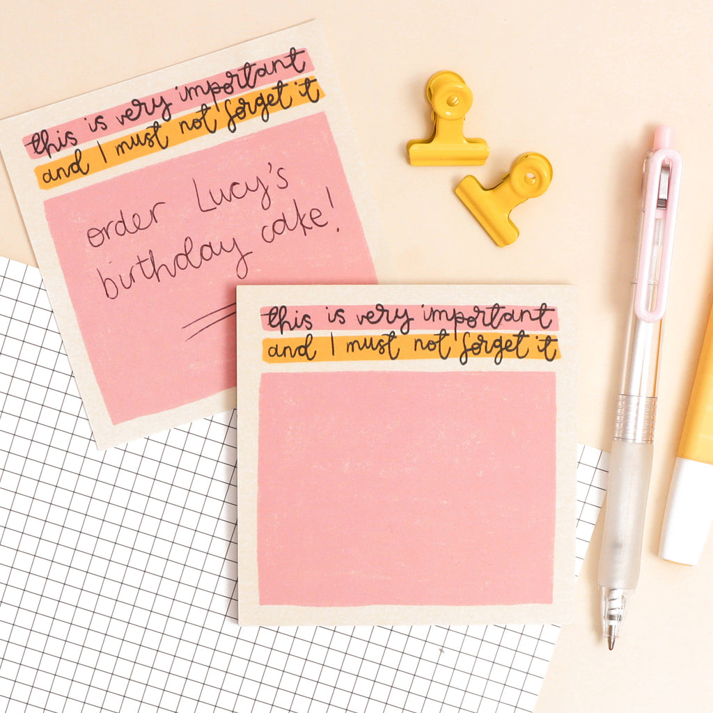 Memo pad - this is very important - Daisy Park