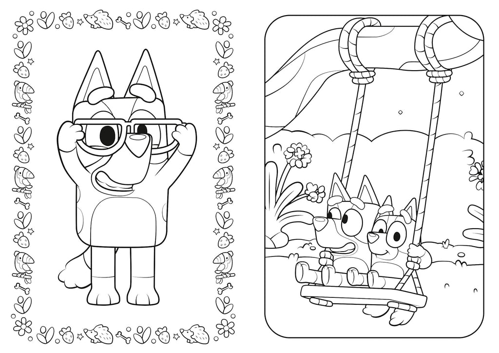 Bluey: Fun and games colouring book - Daisy Park