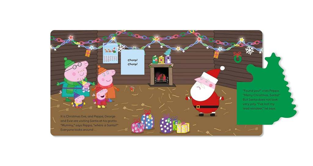 Peppa Pig: Where's Santas reindeer lift the flap book - Daisy Park
