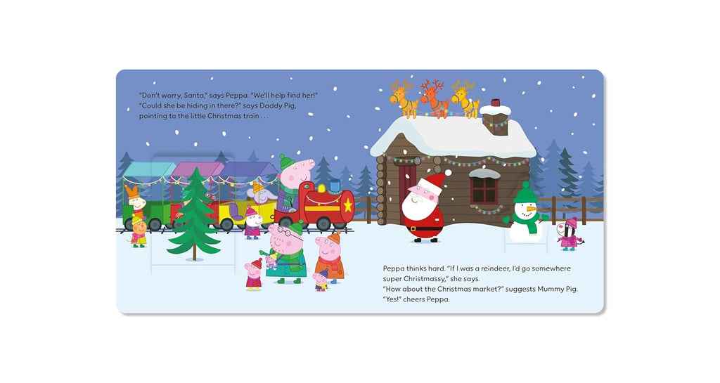 Peppa Pig: Where's Santas reindeer lift the flap book - Daisy Park