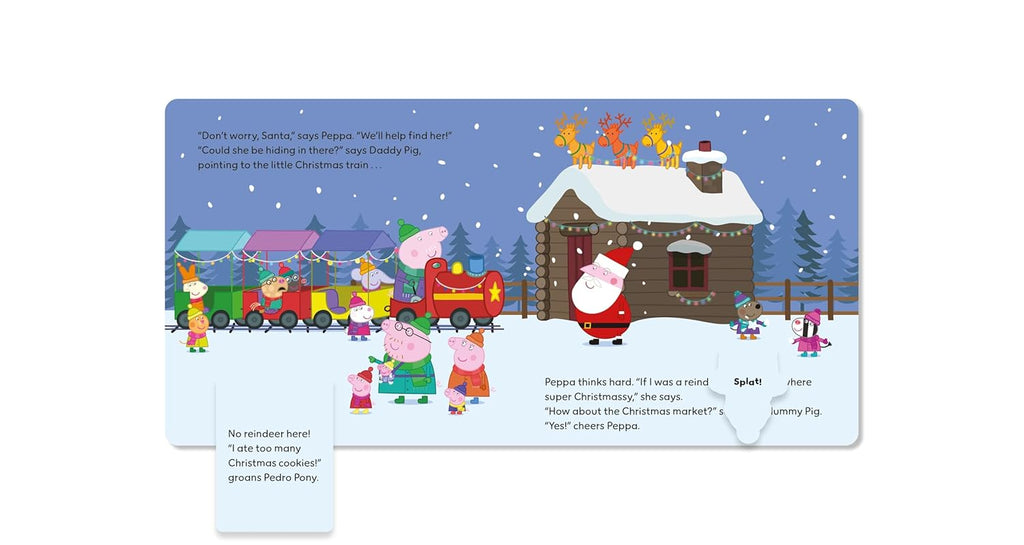 Peppa Pig: Where's Santas reindeer lift the flap book - Daisy Park