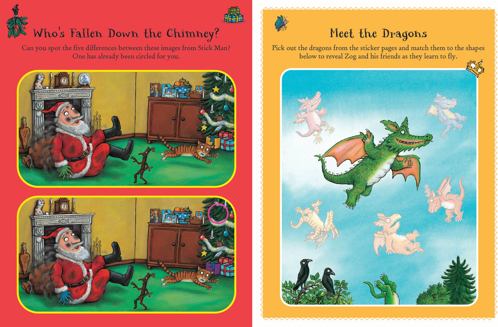 Stick man and Friends festive super sticker book - Daisy Park