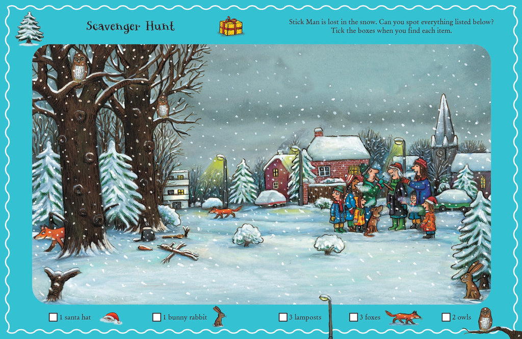 Stick man and Friends festive super sticker book - Daisy Park